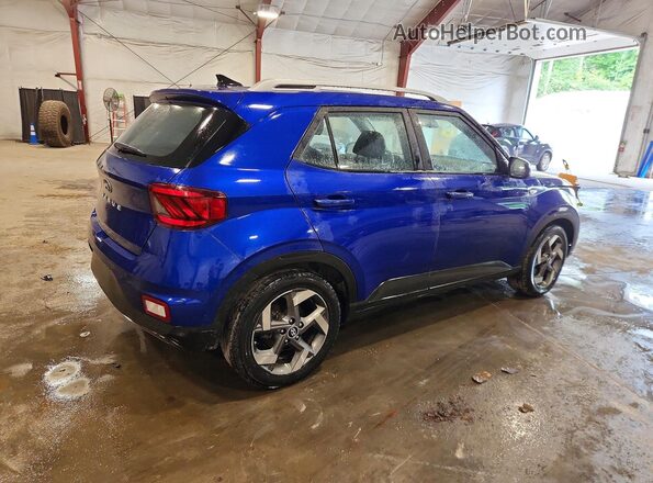 KMHRC8A30NU165953 2022 HYUNDAI VENUE Blue Tył prawy