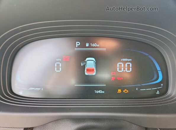 KMHRC8A31TU445040 2026 HYUNDAI VENUE Turquoise Instrument cluster view
