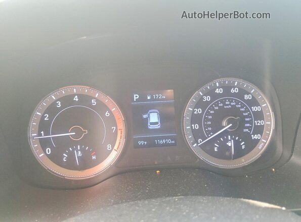 KMHRC8A33LU028129 2020 HYUNDAI VENUE Gray Вид щитка приладів