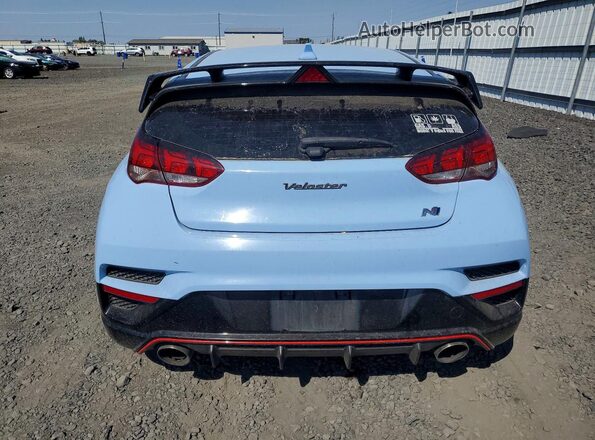 KMHT36AH6LU007572 2020 HYUNDAI VELOSTER Blue Rear view