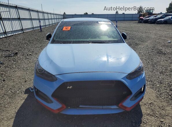 KMHT36AH6LU007572 2020 HYUNDAI VELOSTER Blue Front view
