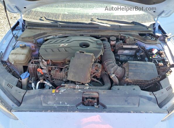 KMHT36AH6LU007572 2020 HYUNDAI VELOSTER Blue Rear interior view