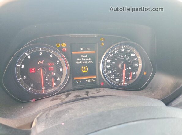 KMHT36AH6LU007572 2020 HYUNDAI VELOSTER Blue Instrument cluster view