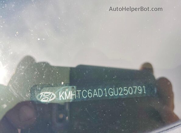 KMHTC6AD1GU250791 2016 HYUNDAI VELOSTER Серый Вид подкапотного пространства