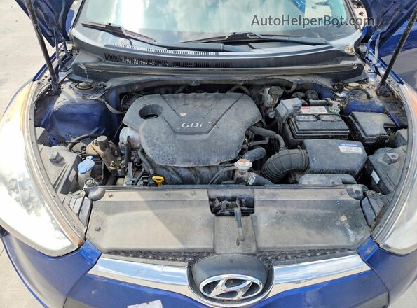 KMHTC6AD1GU278087 2016 HYUNDAI VELOSTER Синий Вид задней части салона
