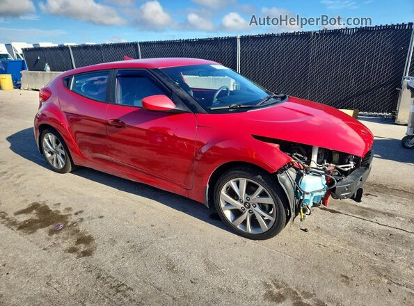 KMHTC6AD2GU292452 2016 HYUNDAI VELOSTER Красный Передняя правая четверть