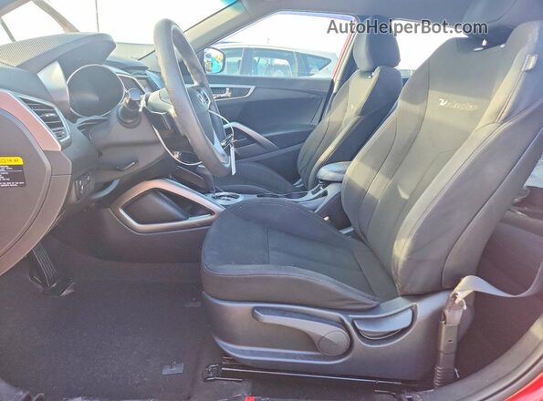 KMHTC6AD2GU292452 2016 HYUNDAI VELOSTER Красный Вид салона спереди