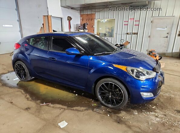 KMHTC6AD7HU324359 2017 HYUNDAI VELOSTER Синий Передняя правая четверть