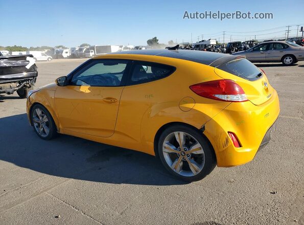 KMHTC6AD9HU313475 2017 HYUNDAI VELOSTER Yellow Задня ліва чверть