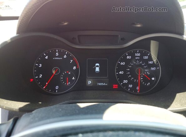 KMHTC6AE3GU303712 2016 HYUNDAI VELOSTER Red Вид щитка приладів