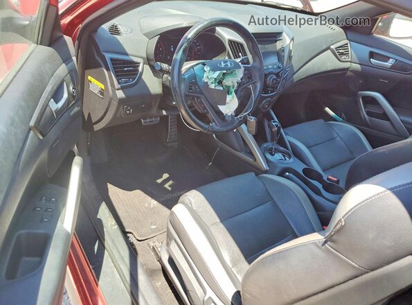 KMHTC6AE3GU303712 2016 HYUNDAI VELOSTER Red Вид панелі приладів