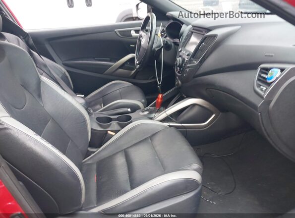KMHTC6AE7GU279883 2016 HYUNDAI VELOSTER Red წინა სალონის ხედი
