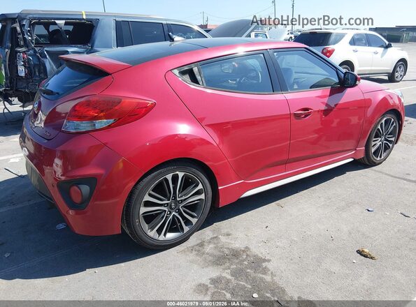 KMHTC6AE8GU272926 2016 HYUNDAI VELOSTER Красный Задняя правая четверть