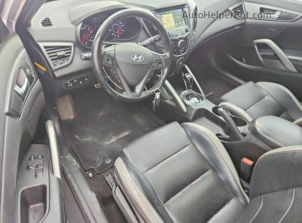 KMHTC6AE9HU314182 2017 HYUNDAI VELOSTER Silver Вид панелі приладів