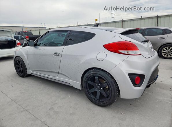KMHTC6AE9HU314182 2017 HYUNDAI VELOSTER Silver Задня ліва чверть