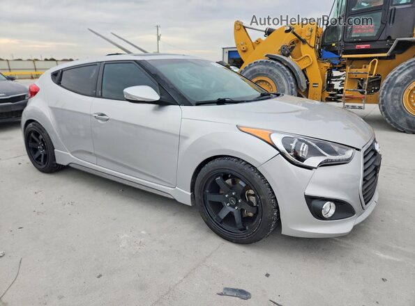 KMHTC6AE9HU314182 2017 HYUNDAI VELOSTER Silver Передня права чверть