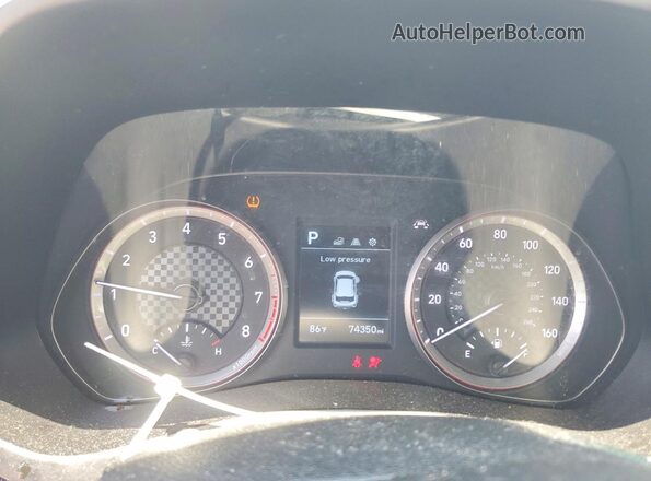 KMHTG6AF3MU032210 2021 HYUNDAI VELOSTER Black Instrument cluster view
