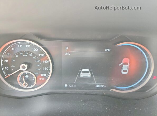 KMTG34TA7NU101183 2022 GENESIS G70 Gray Instrument cluster view