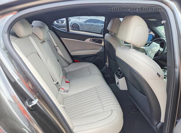 KMTG34TA7NU101183 2022 GENESIS G70 Gray Rear seats view