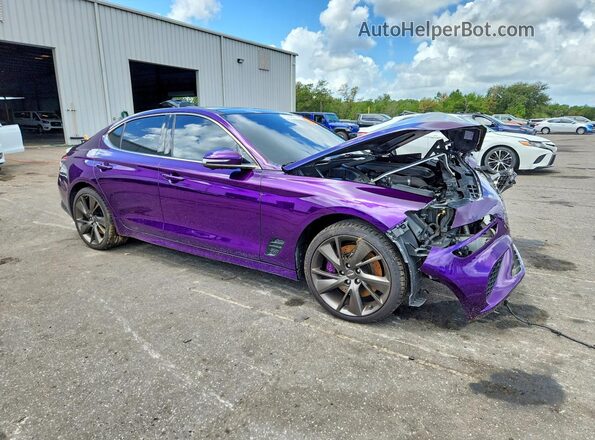 KMTG54TE8NU103263 2022 GENESIS G70 Purple Առջևի աջ
