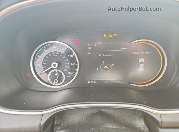 KMUHBDSB1MU039002 2021 GENESIS GV80 Gray Instrument cluster view
