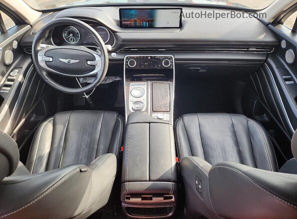 KMUHBDSB1MU039002 2021 GENESIS GV80 Gray Dashboard view