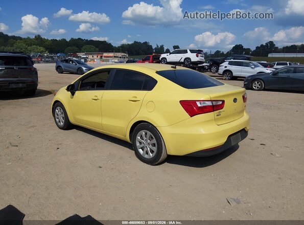 KNADM4A31G6667363 2016 KIA RIO Yellow Rear left