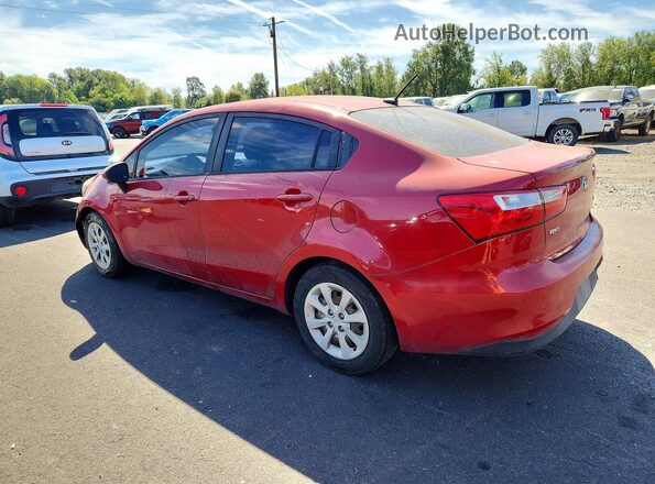 KNADM4A31H6048313 2017 KIA RIO Red Задня ліва чверть