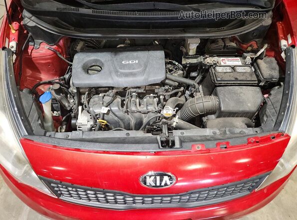 KNADM4A35H6005710 2017 KIA RIO Red Սալոնի հետևի տեսք