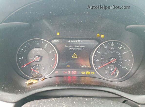 KNAE25LA0K6059614 2019 KIA STINGER White Вид щитка приладів