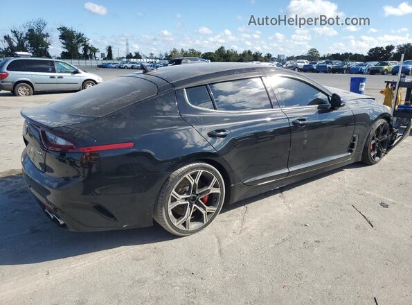 KNAE35LC8K6060184 2019 KIA STINGER Blue Задня права чверть
