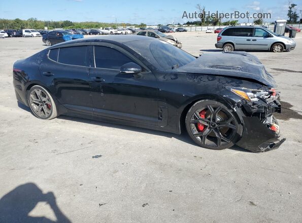 KNAE35LC8K6060184 2019 KIA STINGER Blue Передня права чверть