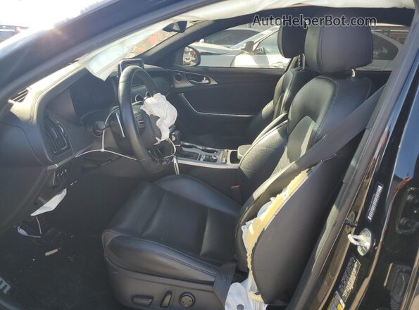 KNAE35LC8K6060184 2019 KIA STINGER Blue Вид салону спереду