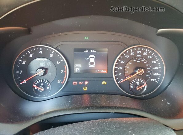 KNAE35LC8K6060184 2019 KIA STINGER Blue Вид щитка приладів