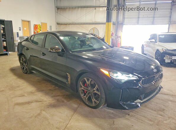 KNAE45LC4M6094736 2021 KIA STINGER Black Przód prawy