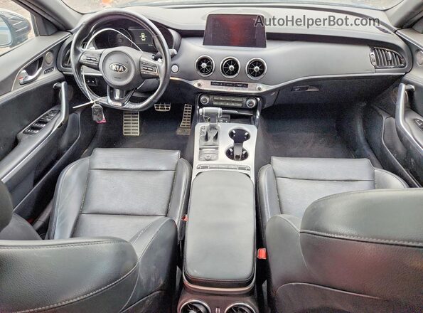 KNAE45LC4M6094736 2021 KIA STINGER Black Widok deski rozdzielczej