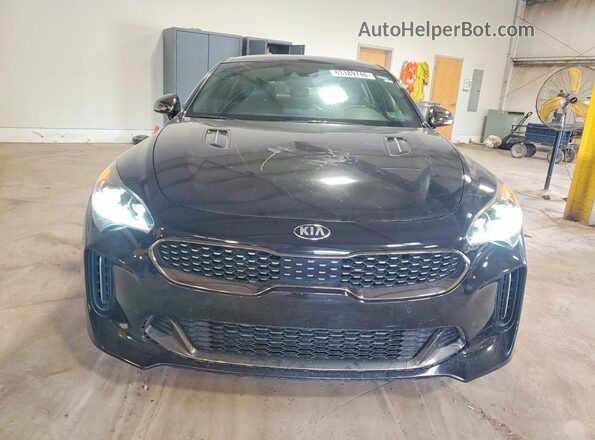 KNAE45LC4M6094736 2021 KIA STINGER Black Widok z przodu