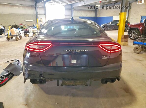 KNAE45LC4M6094736 2021 KIA STINGER Black Widok z tyłu