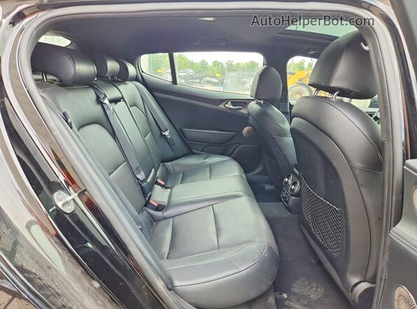 KNAE45LC4M6094736 2021 KIA STINGER Black Widok tylnych siedzeń