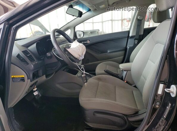 KNAFK4A65G5486670 2016 KIA FORTE Black Вид салону спереду