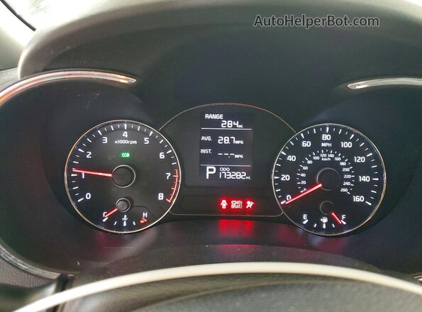 KNAFK4A65G5486670 2016 KIA FORTE Black Вид щитка приладів