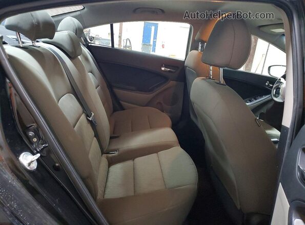 KNAFK4A65G5486670 2016 KIA FORTE Black Вид задніх сидінь