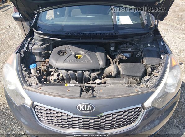 KNAFK4A68G5456160 2016 KIA FORTE Черный Вид сзади