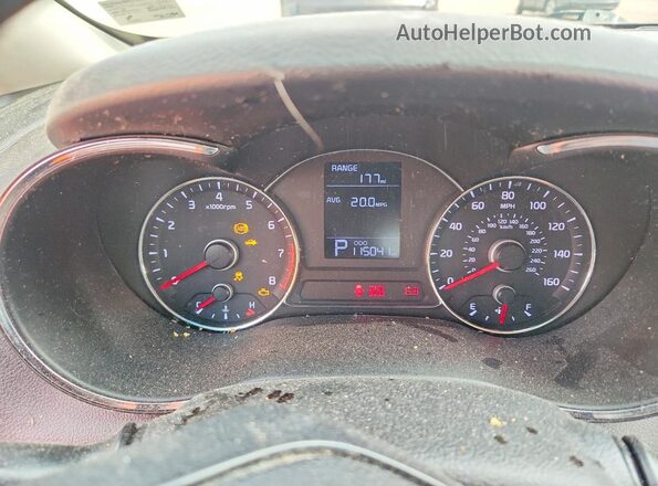 KNAFK4A6XG5478337 2016 KIA FORTE Silver Widok zestawu wskaźników