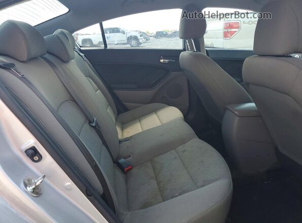 KNAFK4A6XG5510896 2016 KIA FORTE Silver Вид задніх сидінь