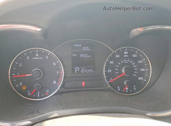 KNAFK4A6XG5510896 2016 KIA FORTE Silver Вид щитка приладів