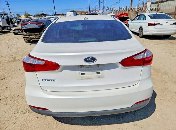 KNAFX4A62G5554117 2016 KIA FORTE White უკანა ხედი