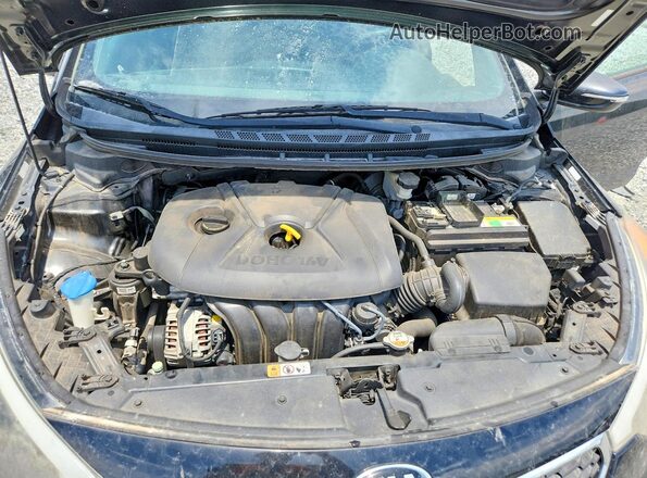 KNAFX4A64G5478612 2016 KIA FORTE Black Widok wnętrza z tyłu