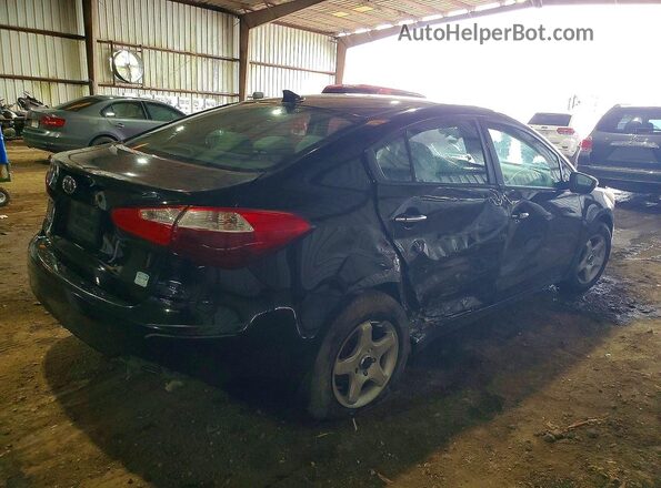 KNAFX4A69G5498063 2016 KIA FORTE Черный Задняя правая четверть