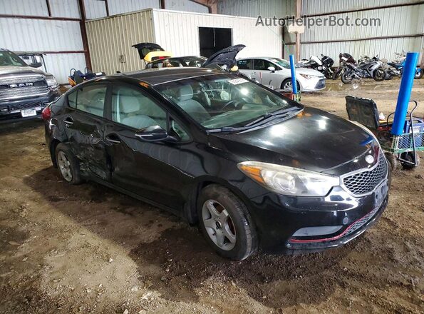 KNAFX4A69G5498063 2016 KIA FORTE Черный Передняя правая четверть